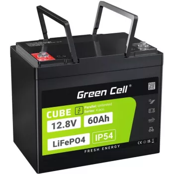Green Cell LFPGC12V60AH UPS-akku litium-rautafosfaatti (LiFePO4) 12,8 V 60 Ah