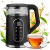GREENBLUE langaton vedenkeitin GB670 B 1,7L 2200W musta/hopea