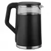 GREENBLUE langaton vedenkeitin GB670 B 1,7L 2200W musta/hopea