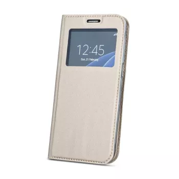 GreenGo Smart Look Flip kuori Samsung Galaxy A6+ (2018) - kulta