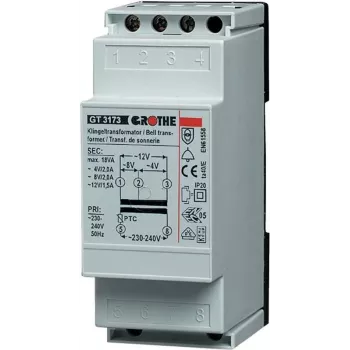 Grothe ovikellomuuntaja 8 V/AC 1 A 14201