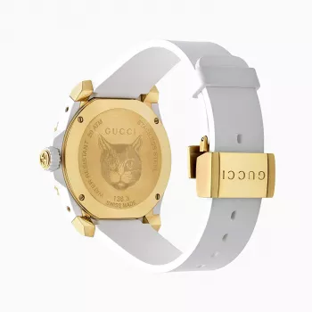 Gucci Dive miesten kello YA136322 40 mm ruostumaton teräs musta kellotaulu kumiranneke