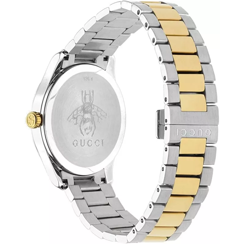 GUCCI G-Timeless miesten kvartsikello YA1264075 38mm ruostumaton teräs musta kellotaulu