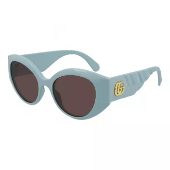 GUCCI GG0809S-004 naisten aurinkolasit - musta asetaattikehys, harmaat linssit, 51 mm