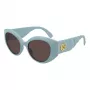 GUCCI GG0809S-004 naisten aurinkolasit - musta asetaattikehys, harmaat linssit, 51 mm