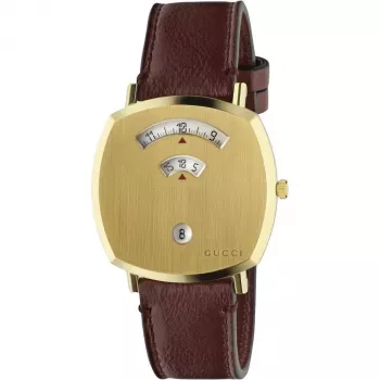 Gucci Grip unisex-kello YA157405 35 mm ruostumaton teräs mesh-ranneke
