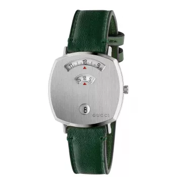 GUCCI Grip unisex-kello YA157406 35mm ruostumaton teräs hopeinen kellotaulu
