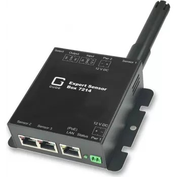 GÜDE 7214-11 Expert Sensor Box lämpötila 2x anturiliitäntä 1x relelähtö 1x IO-tulo PoE