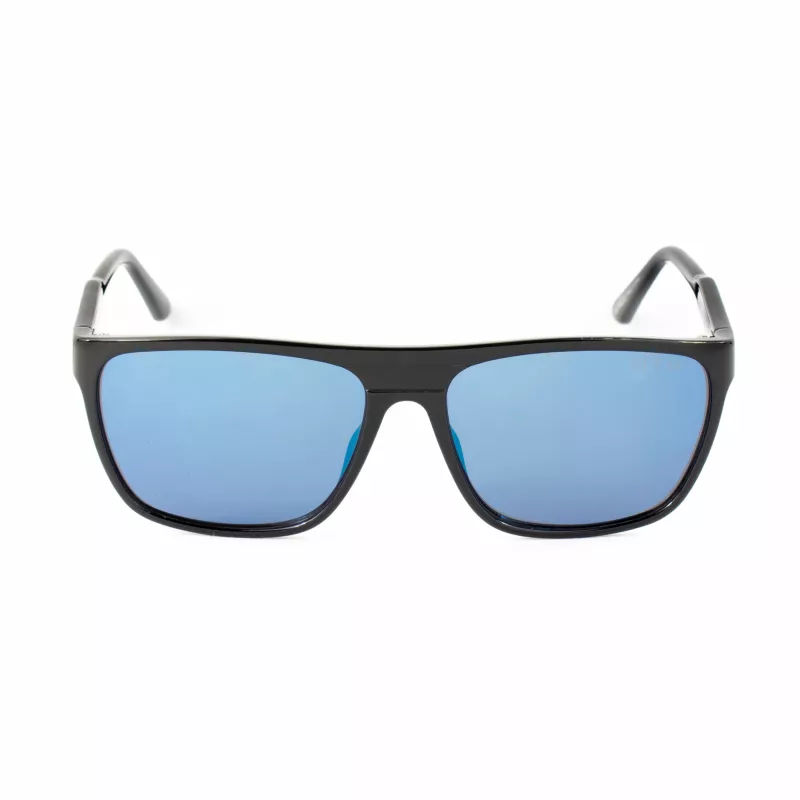 GUESS GF00048-5901C miesten suorakaiteen muotoiset aurinkolasit - musta kehys, harmaat linssit