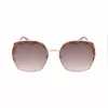 GUESS GF0410-5932F naisten aurinkolasit, kulmikas - kiiltävän musta kehys, Smoke-gradient-lasi, 59 mm