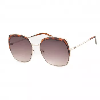 GUESS GF0410-5932F naisten aurinkolasit, kulmikas - kiiltävän musta kehys, Smoke-gradient-lasi, 59 mm
