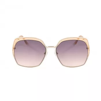 GUESS GF0410-5933F naisten aurinkolasit - kiiltävän musta kehys, gradient smoke -linssit, 59 mm