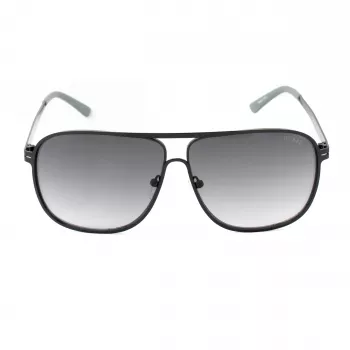 GUESS GF5025S-02B miesten pilotti-aurinkolasit - musta kehys, savunharmaat linssit, 61 mm