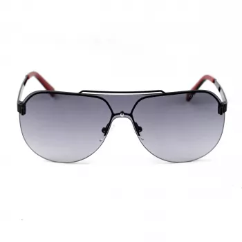 GUESS GF5053-0001B miesten suorakaiteen muotoiset aurinkolasit - musta kehys, savulinssit