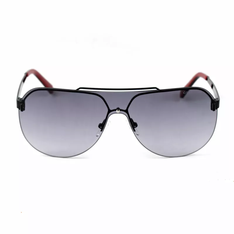 GUESS GF5053-0001B miesten suorakaiteen muotoiset aurinkolasit - musta kehys, savulinssit