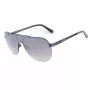 GUESS GF5053-0008F miesten aurinkolasit, kulmikas, musta kehys, savunharmaat linssit, 58 mm