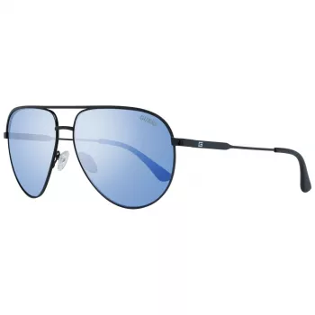 GUESS GF5083-01X miesten aviator-aurinkolasit - musta metallikehys, harmaat polykarbonaattilinssit, UV400-suoja