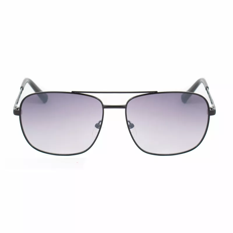 GUESS GG2114S-01B miesten aurinkolasit musta neliömäinen kehys harmaa liukuvärilinssi 60 mm