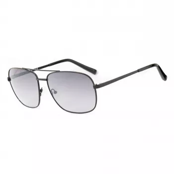 GUESS GG2114S-01B miesten aurinkolasit musta neliömäinen kehys harmaa liukuvärilinssi 60 mm