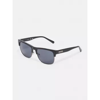 Guess miesten aurinkolasit GF00023-5601A musta kulmikas kehys harmaat linssit 56 mm