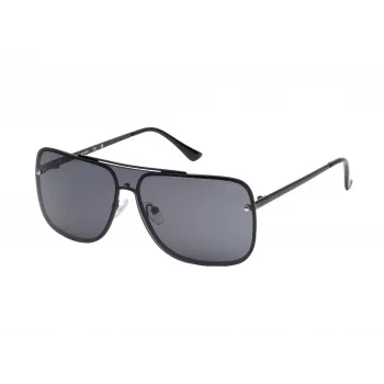 GUESS miesten aurinkolasit GO00053-0001A suorakaiteen muotoinen musta kehys smoke-linssit 57 mm
