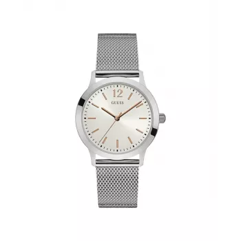 GUESS miesten W0921G1 analoginen kvartsikello 39 mm ruostumaton teräs sininen kellotaulu