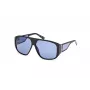 GUESS unisex-aurinkolasit GU00135-6101V mustat kehykset harmaat liukuvärilinssit 61 mm