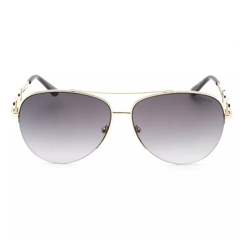 GUESS naisten Butterfly Cat Eye -aurinkolasit GF6171-32B Shiny Black Smoke Gradient 60 mm