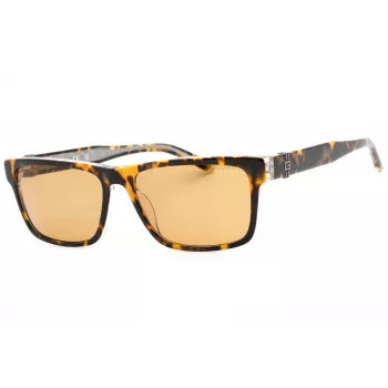 GUESS naisten suorakaiteen muotoiset asetaatti-aurinkolasit GU00074-53E Havana Brown Gradient 55 mm
