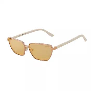 GUESS naisten aurinkolasit GU00106-5921E Havana square frame ruskeat liukuvärjätyt linssit 59 mm