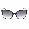GUESS naisten aurinkolasit GU00144-6001B Oversized Square Shiny Black Grey Gradient UV400