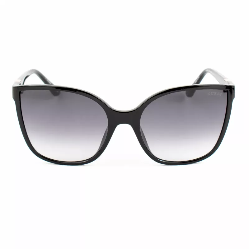 GUESS naisten aurinkolasit GU00144-6001B Oversized Square Shiny Black Grey Gradient UV400