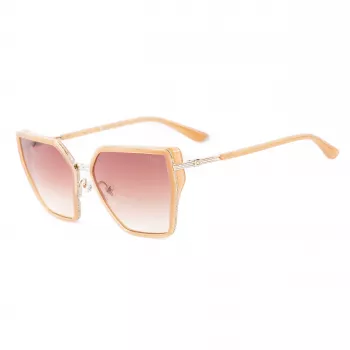 GUESS naisten aurinkolasit GU00146-5957F Oversized Square havanna ruskea gradient-lasi 59 mm