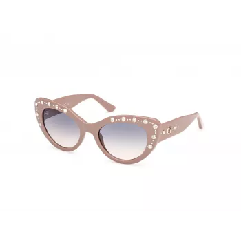 GUESS naisten aurinkolasit GU00163-5457W ruskea Havana liukuväri 54 mm
