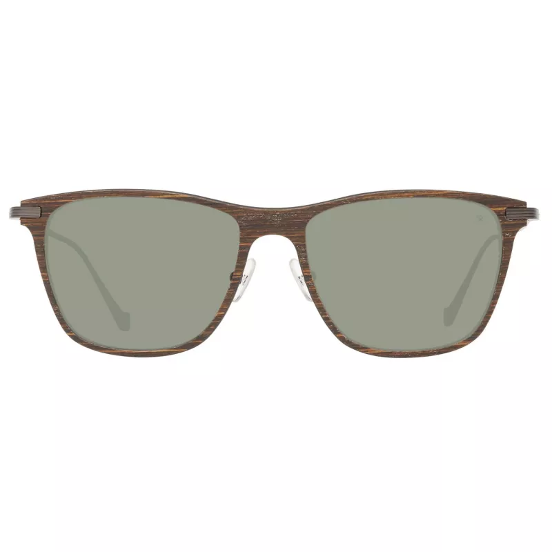 Hackett London HSB86311255 miesten aurinkolasit - kiiltävän mustat kehykset, harmaat linssit, 55 mm