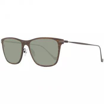 Hackett London HSB86311255 miesten aurinkolasit - kiiltävän mustat kehykset, harmaat linssit, 55 mm