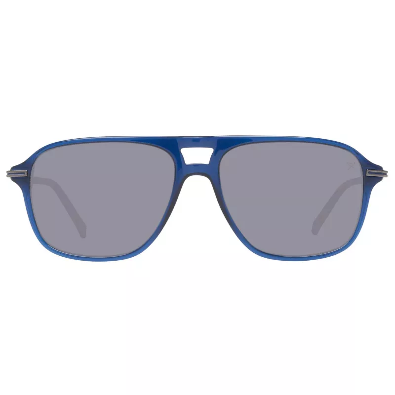 HACKETT MAN HSB86568356 aurinkolasit 56/16/140 mm musta asetaattikehys harmaat polykarbonaattilasit UV400