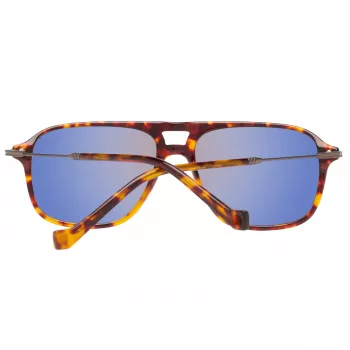 HACKETT MAN AURINKOLASIT HSB86512756 - Havana asetaatti suorakaiteen muotoiset kehykset ruskeilla liukuvärjätyillä linsseillä - 56/16/140 mm