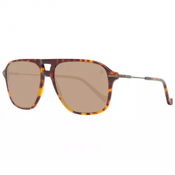 HACKETT MAN AURINKOLASIT HSB86512756 - Havana asetaatti suorakaiteen muotoiset kehykset ruskeilla liukuvärjätyillä linsseillä - 56/16/140 mm
