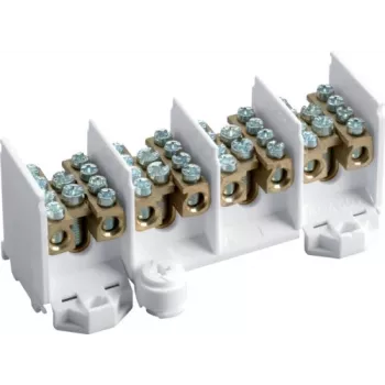 Hager K28N 4-napainen pääjohdon liitinrima 25/4x16 mm² harmaa