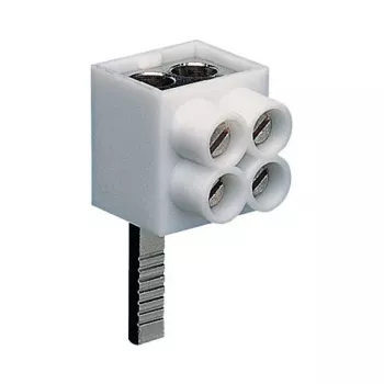 Hager KF82A 1-napainen liitin, pistoliitäntä, 2x16 mm², harmaa