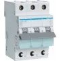 Hager MCS340 40A 3-napainen johdonsuojakatkaisija C-käyrällä, 6kA, 3 moduulia