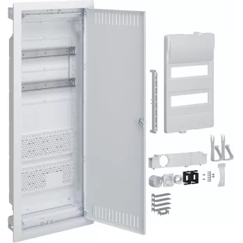 HAGER muovi-hybridi-PT-kotelo 24M 2x asennuslevy IP40 865x335x90 rei'itetty ovi Volta.Hybrid