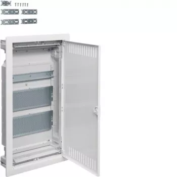 HAGER VU36NWB muovi PT multimedia-jakokeskus 2x levy 1x TH35 IP30 630,5x348x94,5 ovi tuuletettu valkoinen Volta