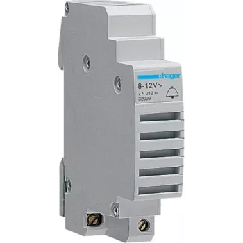 Hager SU212 DIN-kiskokello 8-12V AC 0,33A 1 moduuli