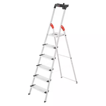 HAILO L80 ComfortLine -alumiinitikkaat, 6 askelmaa