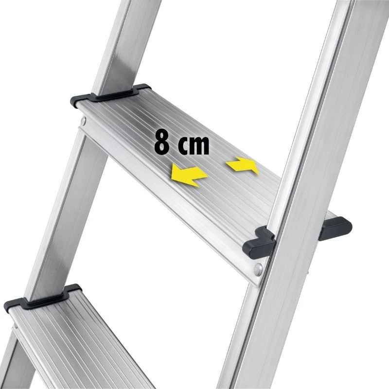HAILO L60 StandardLine -alumiinitikkaat, 6 askelmaa, 150 kg, EN 131