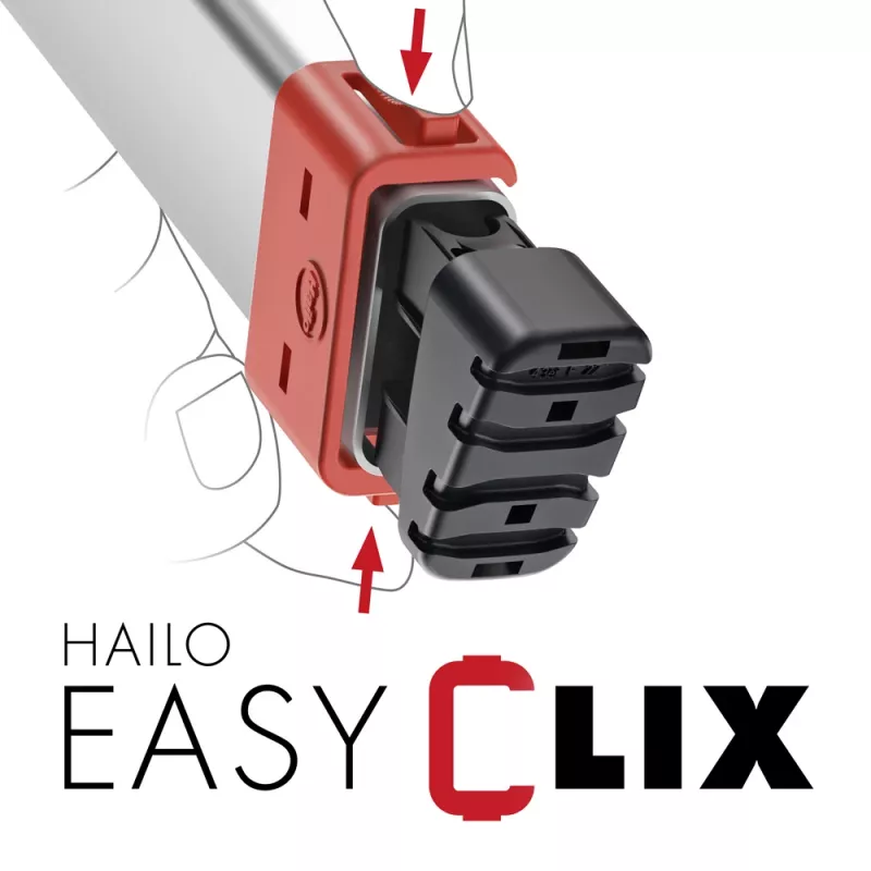HAILO L80 ComfortLine -alumiinitikkaat, 8 askelmaa