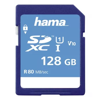 Hama 128 GB SDXC UHS-I Class 10 muistikortti 00213111