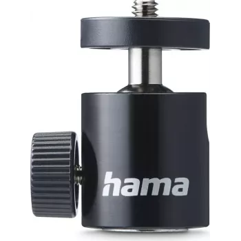 Hama kuulapää jalustoille, 50 mm korkeus, 1/4 tuuman kierre, Ø 30 mm, musta 00005001